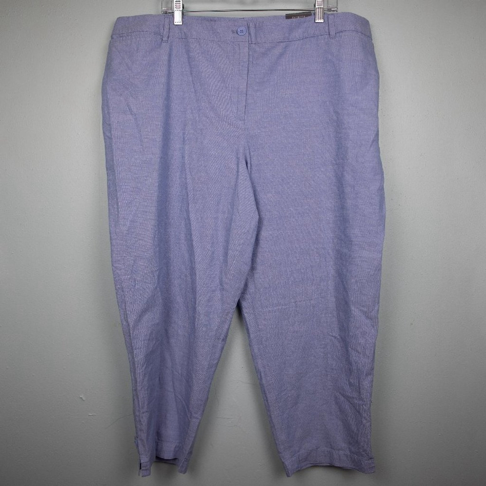 Talbots Perfect Crop blue pants NWT-22W